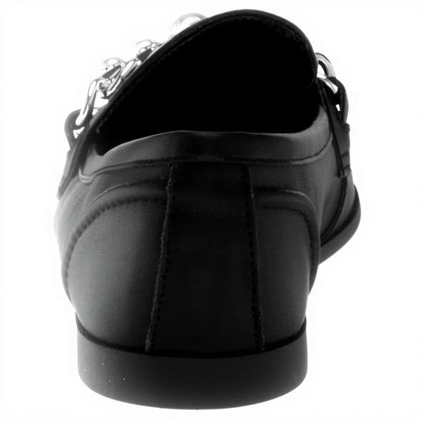 Steve Madden Carrina Mocassino Donna Pelle Vegana Nero Oro