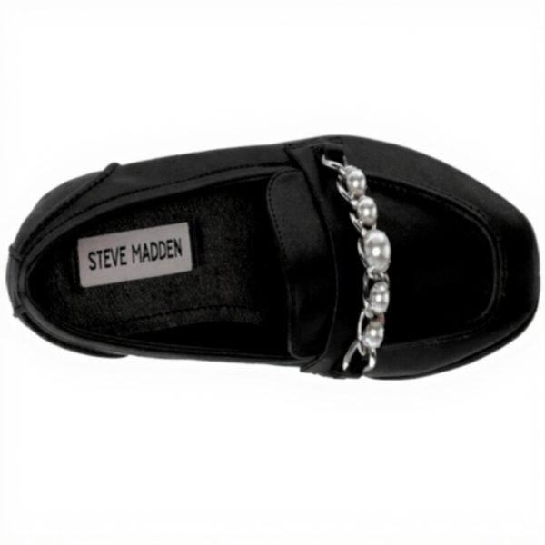 Steve Madden Carrina Mocassino Donna Pelle Vegana Nero Oro