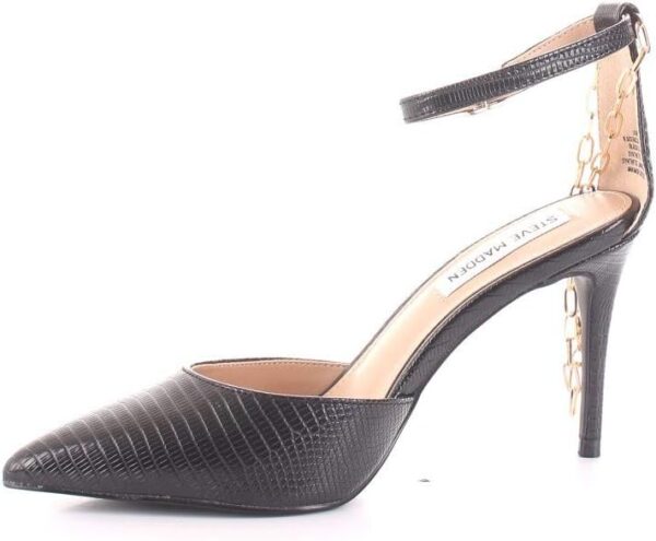 Sandali Steve Madden Lioness Nero pelle serpente donna-7