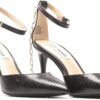 Sandali Steve Madden Lioness Nero pelle serpente tacco 9 cm-1
