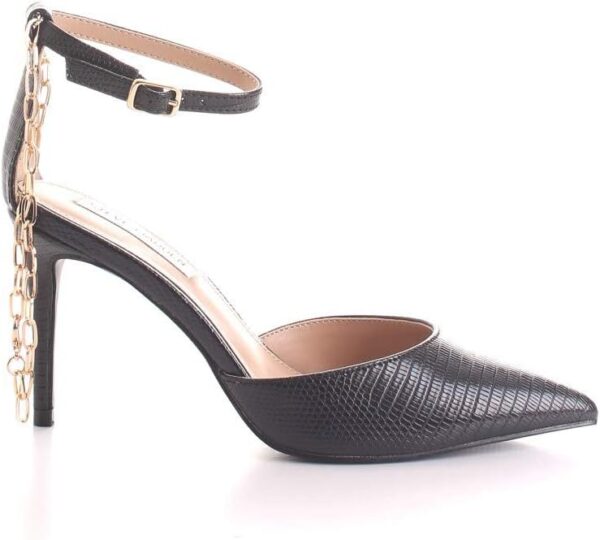 Sandali Steve Madden Lioness Nero pelle serpente donna-0