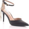Sandali Steve Madden Lioness Nero pelle serpente donna-6