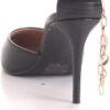 Sandali Steve Madden Lioness Nero pelle serpente donna-4