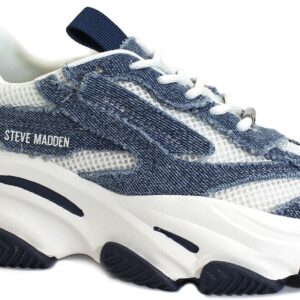 Sneaker casual Steve Madden Possession Blue Denim Donna-0