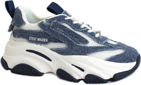 Sneaker casual Steve Madden Possession Blue Denim Donna-0