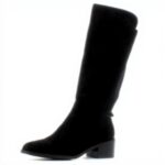 Stivali Steve Madden Graphite Black Microsuede Donna Taglia