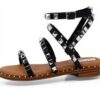 Sandali Steve Madden Travel Black Sintetico Fibbia Donna